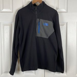 The North Face quarter zip pull over fleece, men’s Large